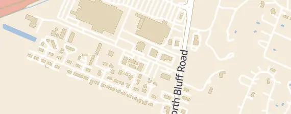 Street map around The Crossings Church