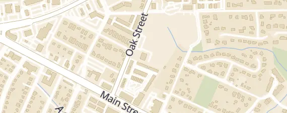 Street map around American Legion Post 180