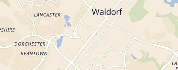 Street map around Old Waldorf School