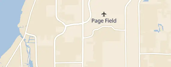 Street map around Fort Myers