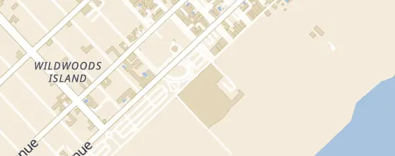 Street map around Wildwoods Convention Center
