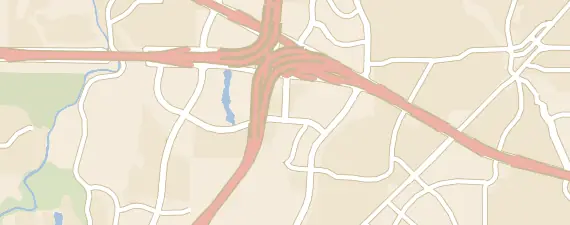 Street map around Fort Worth