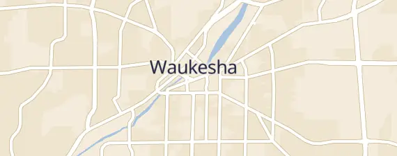 Street map around Waukesha Expo Center