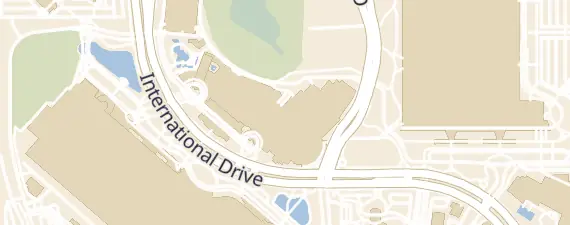 Street map around Hyatt Regency Orlando