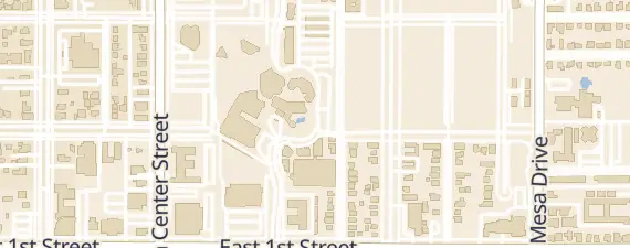 Street map around Delta Hotels Phoenix Mesa