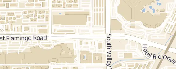 Street map around Gold Coast Hotel and Casino