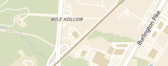 Street map around Elks Lodge