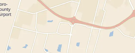 Street map around Owensboro