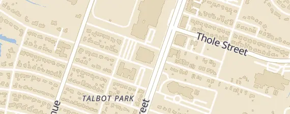 Street map around Norfolk Masonic Temple