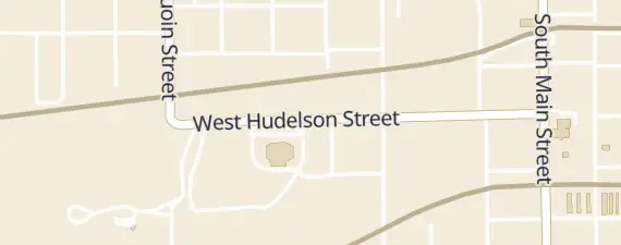 Street map around Benton Civic Center