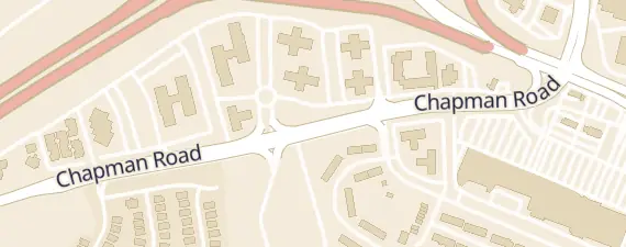 Street map around Ramada Inn
