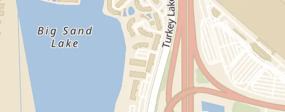 Street map around Westgate Lakes Resort & Spa