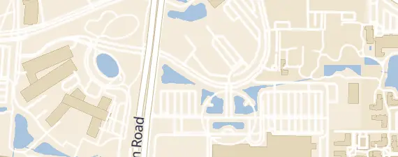 Street map around Schaumburg Convention Center
